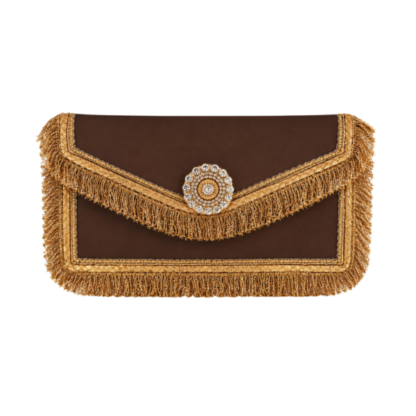 Sabyasanchi Gota Money Envelopes & Clutches Brown (1) Sabyasanchi Gota Money Envelopes & Clutches